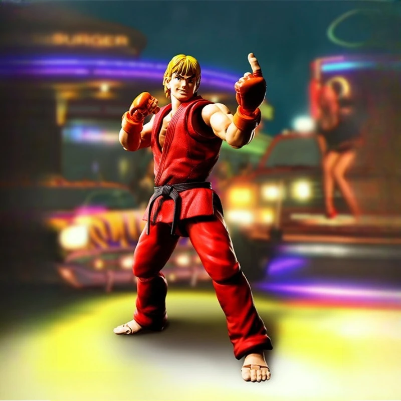 سلسلة بانداي الأصلية S.H.Figuarts 《Street Fighter》Chun - Li,Ken Masters,Sagat Figure Assembly Ornament Toys نموذج قابل للجمع #3