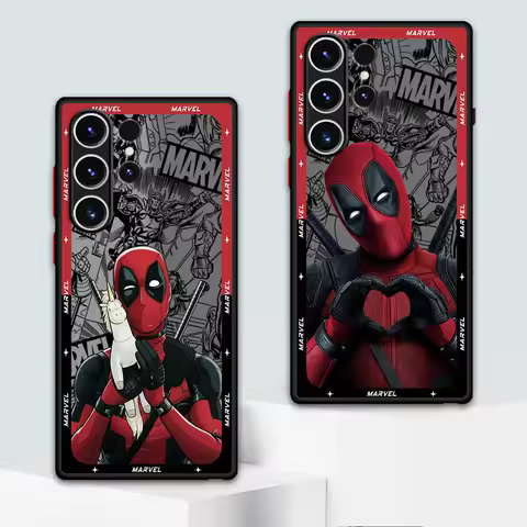 Marvel Deadpool Phone Case for Samsung Galaxy S25 S24 Ultra S20 FE S10 Lite S23 Ultra S9 S22 Plus S21 TPU Soft Cover