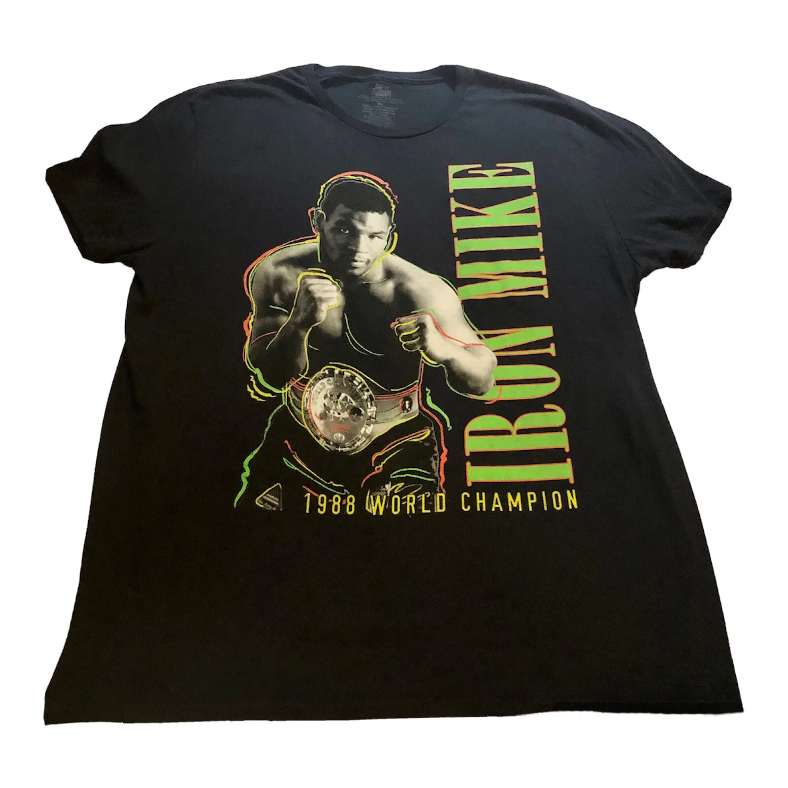 

EUC Retro Boxing Iron Mike Tyson 1988 World Champion T-Shirt Legend Tee for Fight History Buffs and Nostalgic Sports Collectors