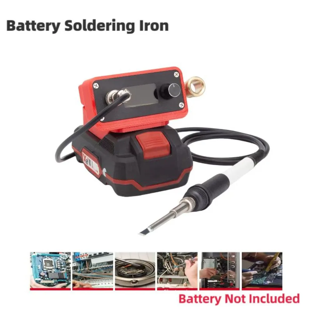 Kit de station de fer à souder sans fil pour Parkside, batterie au lithium X20V, alimentation T12, station de soudage (batterie non incluse)