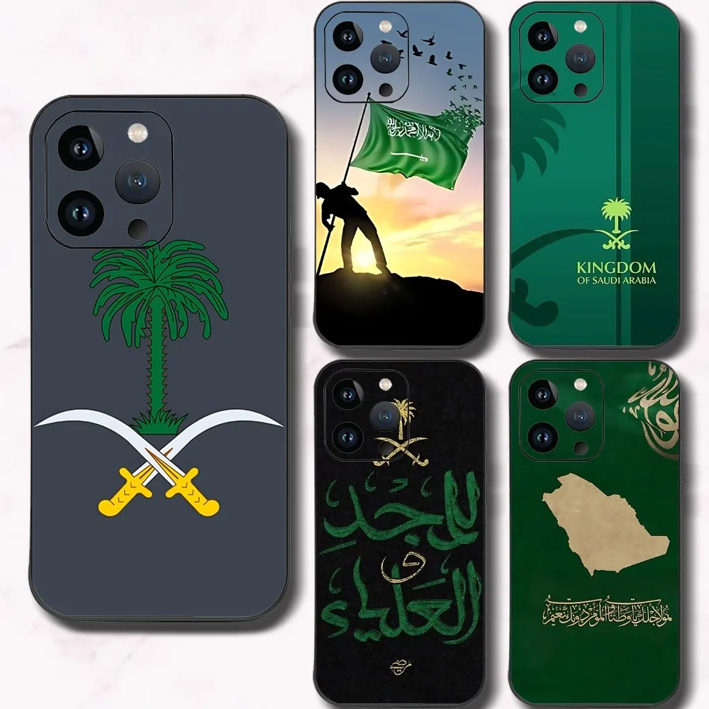 Kingdom Of Saudi Arabia Flag Phone Case For Iphone 15 11 13 14 15 16 Pro Max 7 8 Plus X Xr Xs Max Se2020 12mini Cover Case