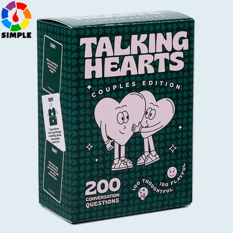 

Карты для бесед TALKING HEARTS — карточная игра для пар для свиданий и путешествий, приключений