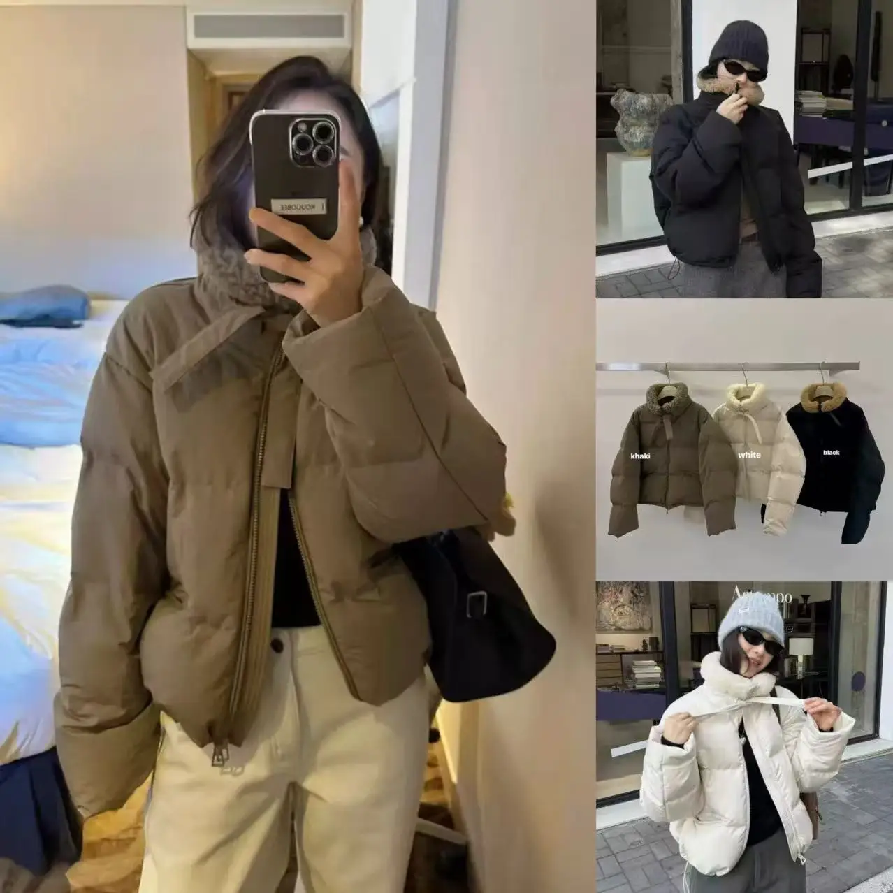 Ele 純色コントラストジッパー 90 Du ダウン Jaet コート韓国 Sle ストレートカットロング Sve 暖かい女性のアウターウェア