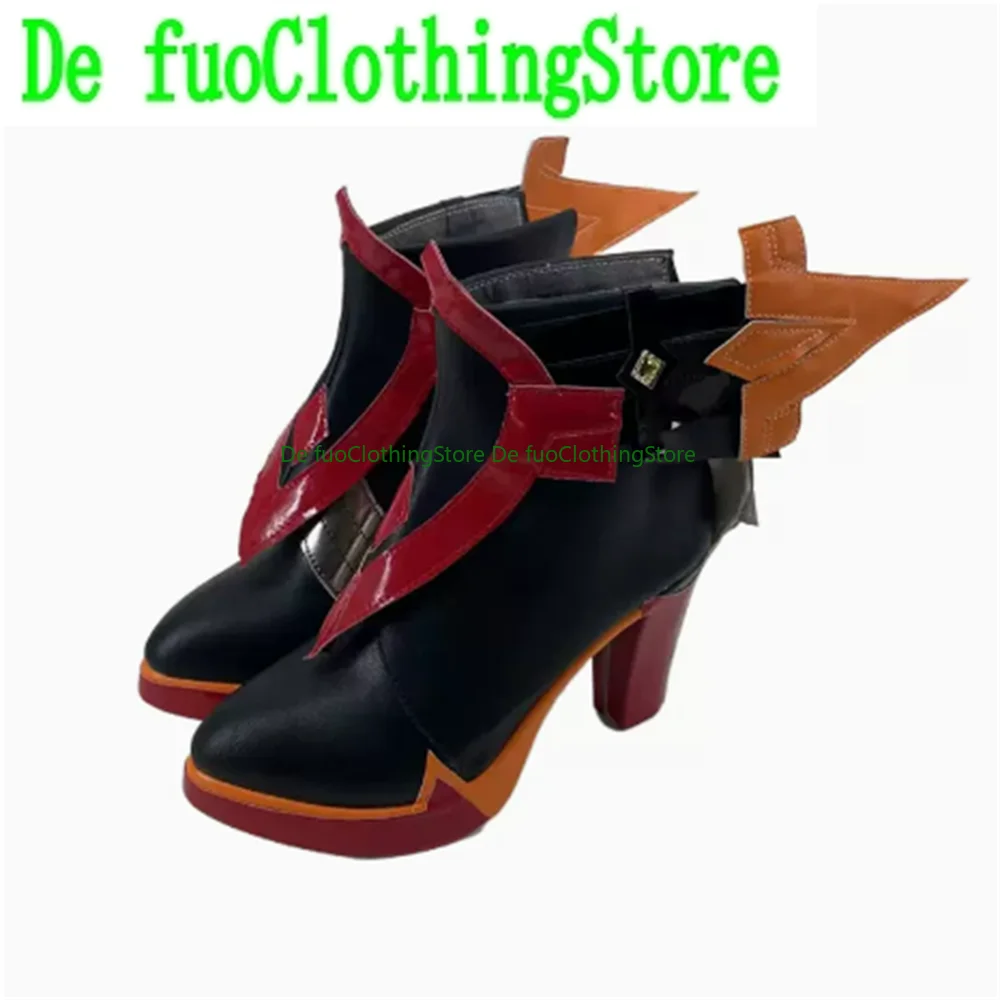 Mavuika Pyro Archon Genshin Impact Cosplay Shoes Boots Game Anime Halloween DefuoClothing Shoes Store