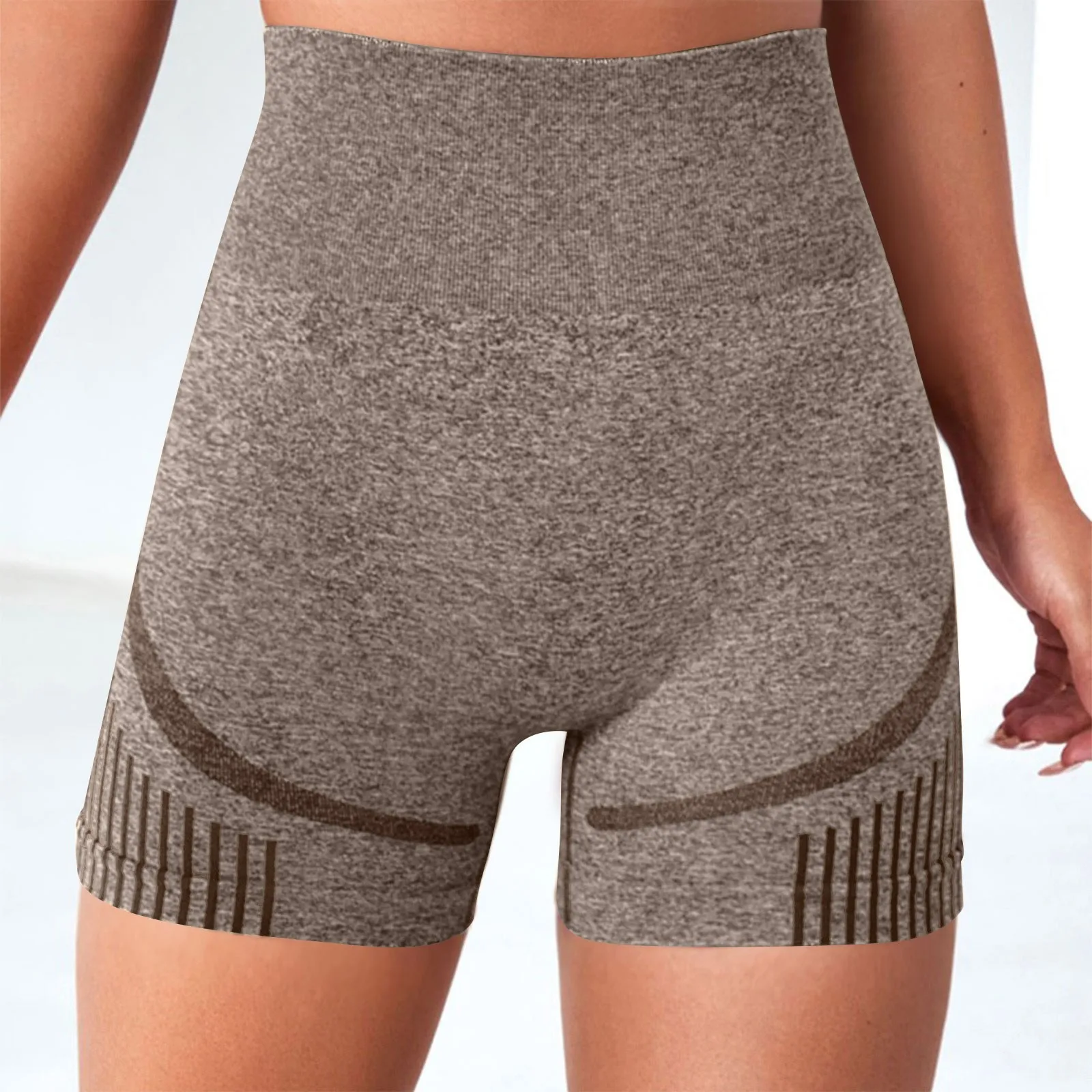 Women's sexy peach hip yoga shorts Seamless high waisted yoga   short pants,slim fit high stretch gym shorts jogging shorts