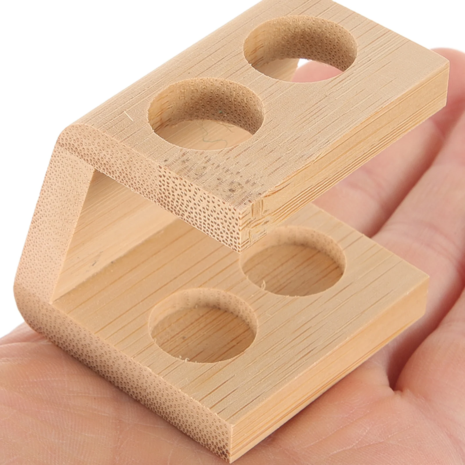 

Bamboo Toothbrush Holder 2 Holes Safe Material Bathroom Desk Travel Electric Storage St Pen Pencil Rack Toothpaste St
