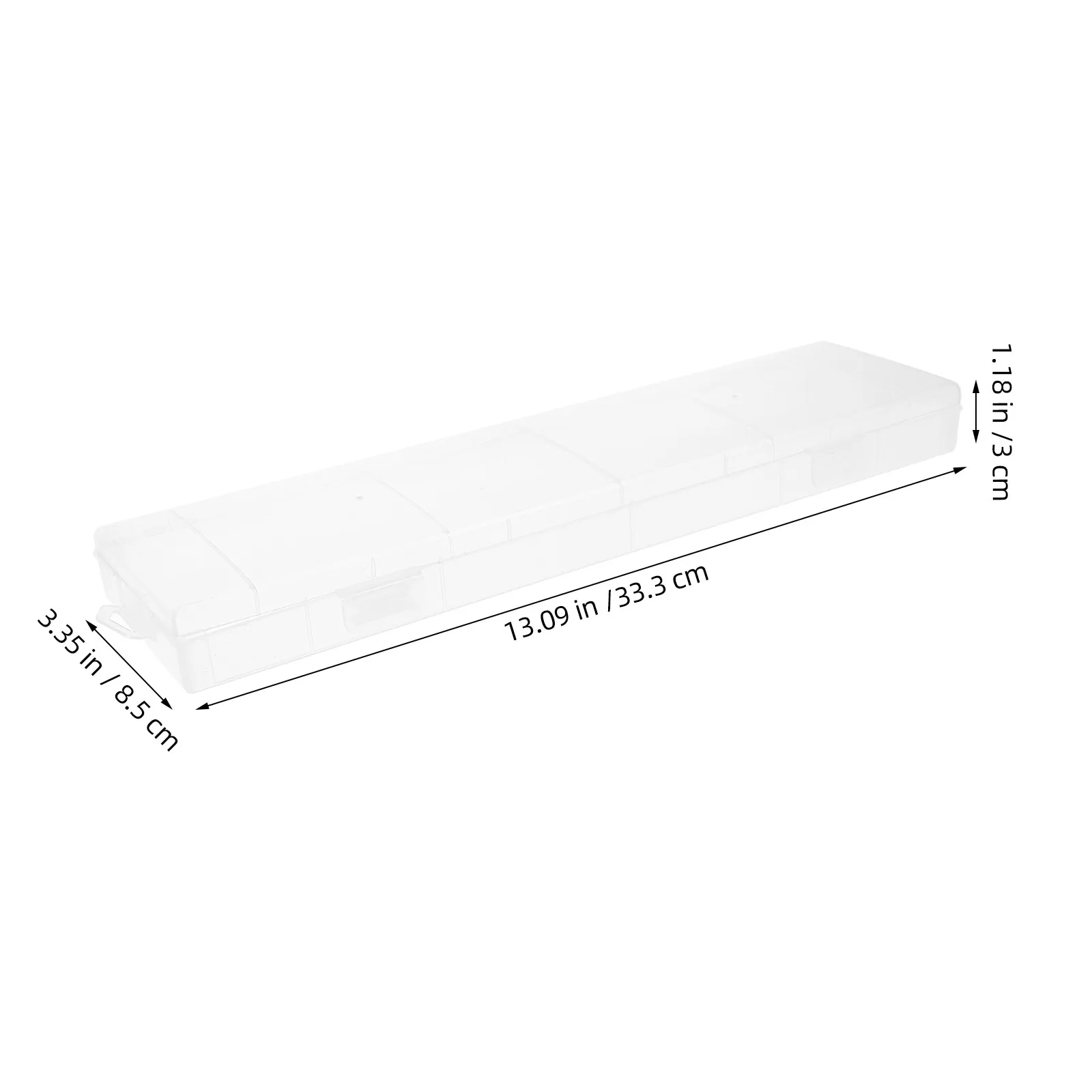 Large Clear Plastic Pencil Box Capacity Organizer Storage Case School Supply Container for Classroom Use