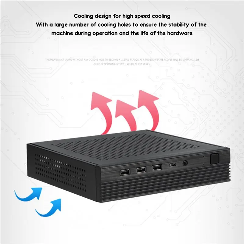 Well Made-2X TX06 Desktop Mini ITX Case Mini Game Computer Chassis HTPC Chassis For MINI-ITX Ultra-Thin Motherboard