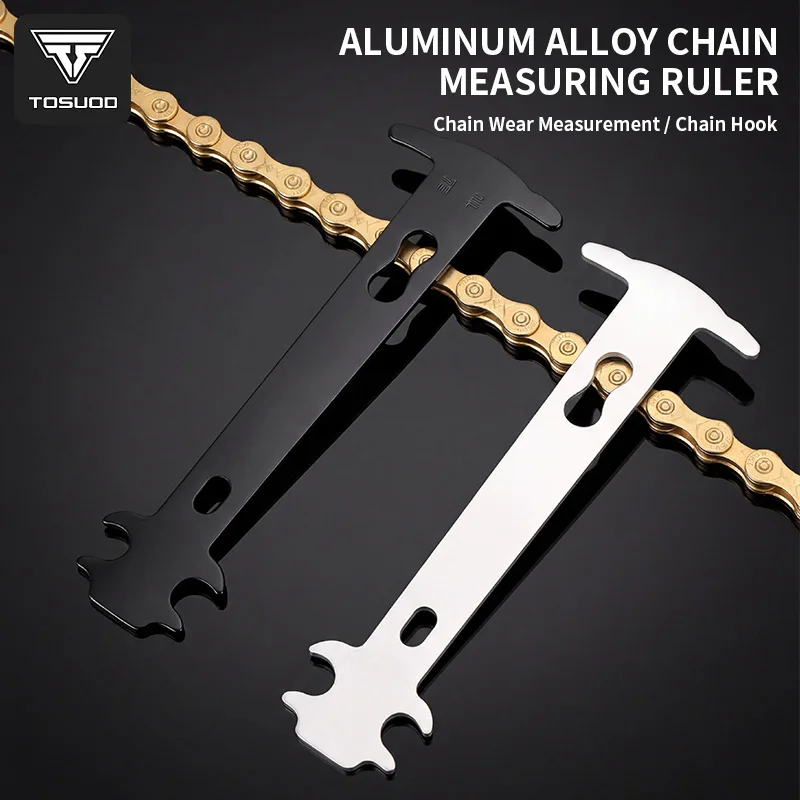 TOSUOD Bicycle Chain Test Caliper Mountain Road Bike Chain Wear Indicator Tool Cycling Repair Tool Accessories