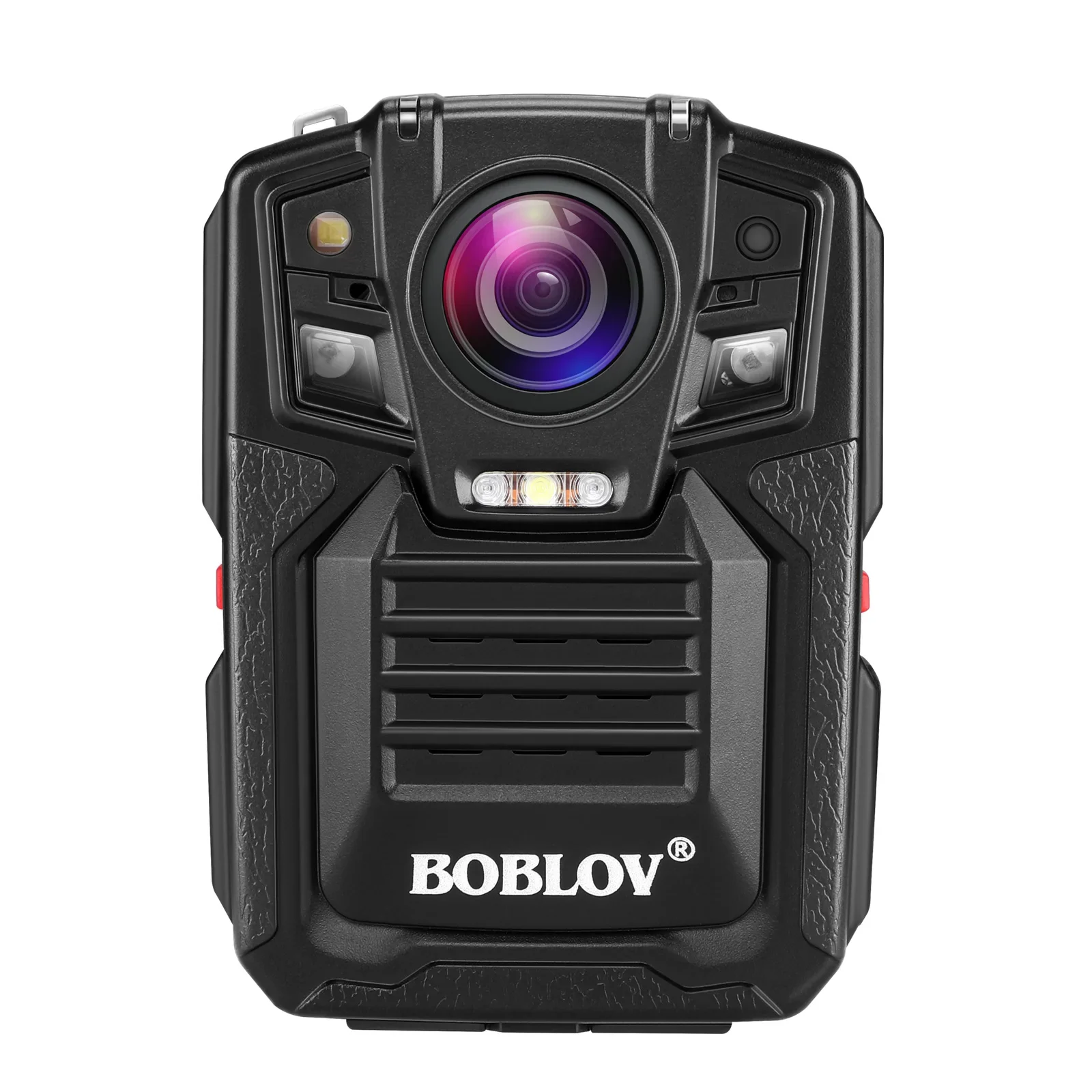 Boblov V8N Mini Camera 128G 1080P Body Mounted BodyCam IR Night Vision Audio Video Recorder for Guard DVR Police Camera