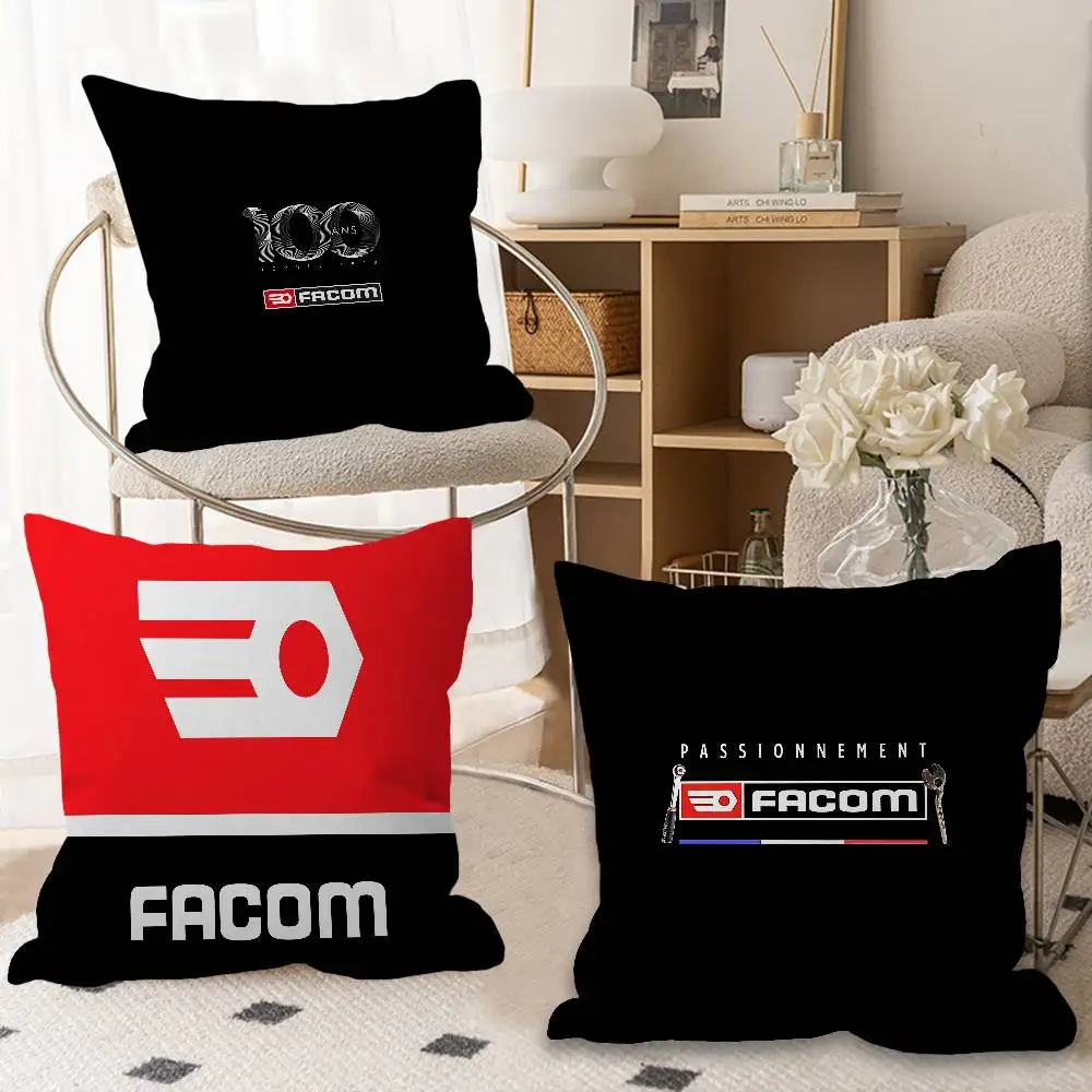 

Наволочка с логотипом FACOM и дизайном в виде кленового листа, декоративная наволочка для праздничного осеннего декора, наволочка для подушки с тематикой осеннего урожая.
