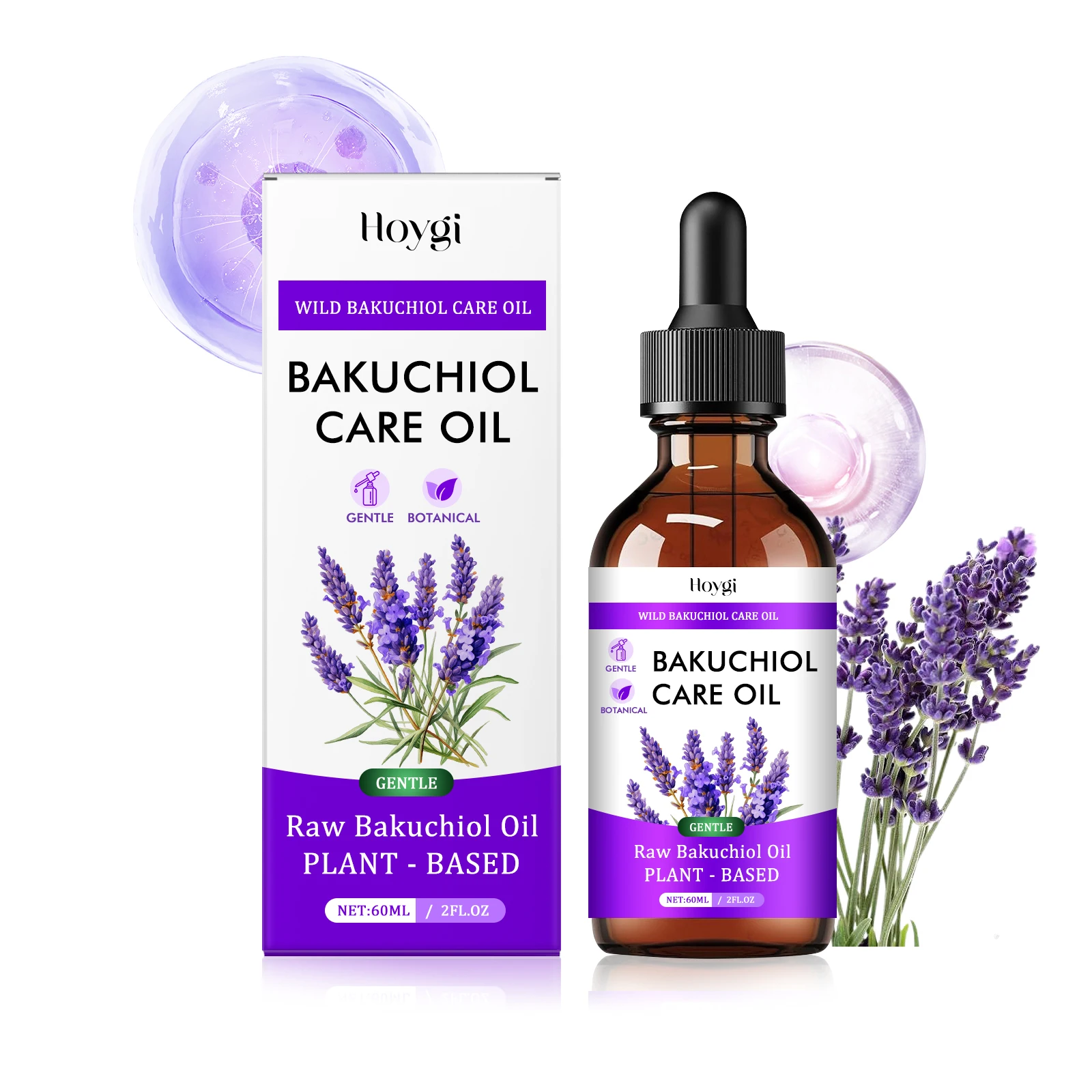 Bakuchiol Essectial Oil Relaxing Reduce Fine Lines Smoothing Facial Body Skin Care Nourish Aromatherapy Lavender Essential Oil