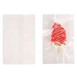 UPORS 100Pcs/Set Popsicle Bags Disposable Plastic Ice Pop Bags Food Grade Transparent Ice Popsicle Mold Bag Freeze Treat Storage