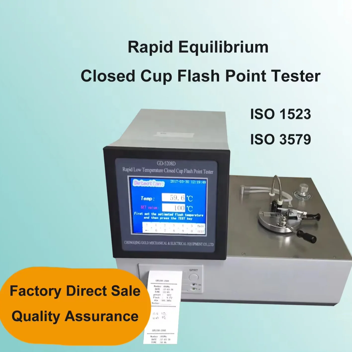 GD-5208D  Rapid Equilibrium Closed Cup Flash Point Tester