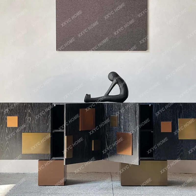 FFModern light luxury sales office storage TV, high cabinet, cabinet model room decorative cabinet