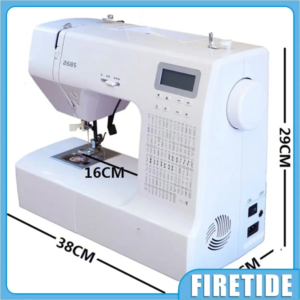 

2685/A Multifunctional Household Electric Lcd Display Sewing Machine 220V/36W Mute Thick Buttonhole Embroidery Sewing Machine