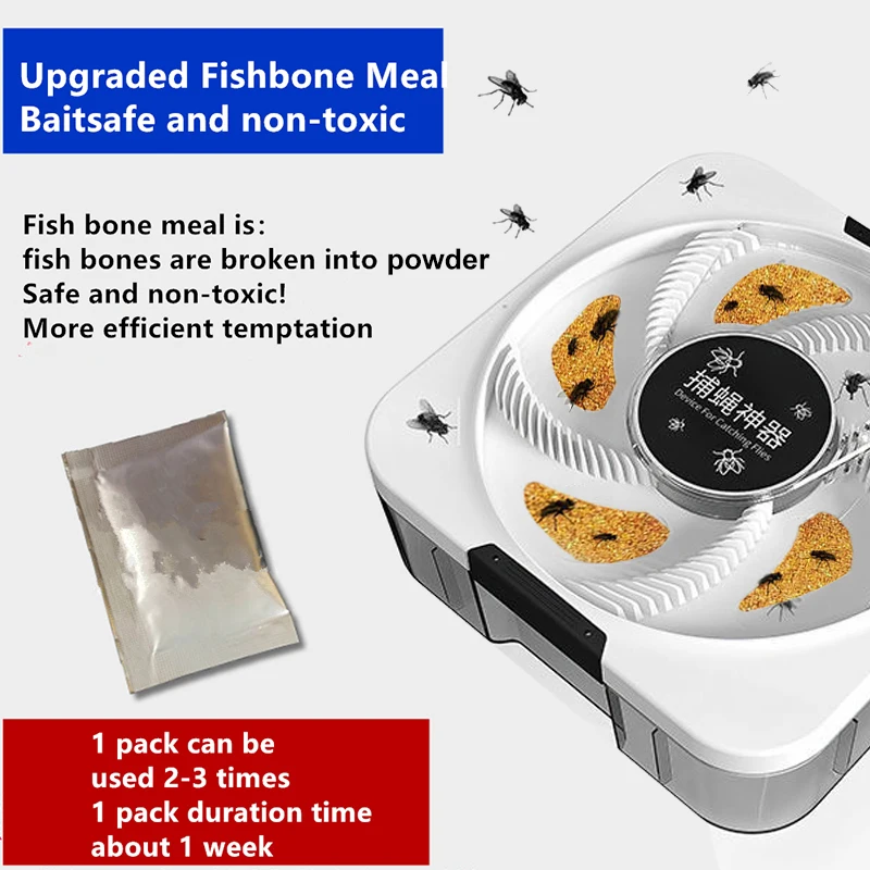 Upgraded Electric Flycatcher Fly Trap Saving USB Insect Pest Catching Safety Insect Pest Flytrap for Kitchen Home garden