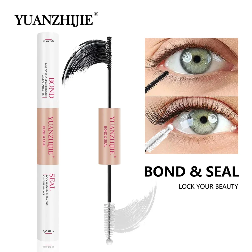 

YUANZHIJIE 2in1 10ml Cluster Lash Bond and Seal eyelash DIY Eyelash Extension Glue Quick Drying Lash Lift Eyelash Styling