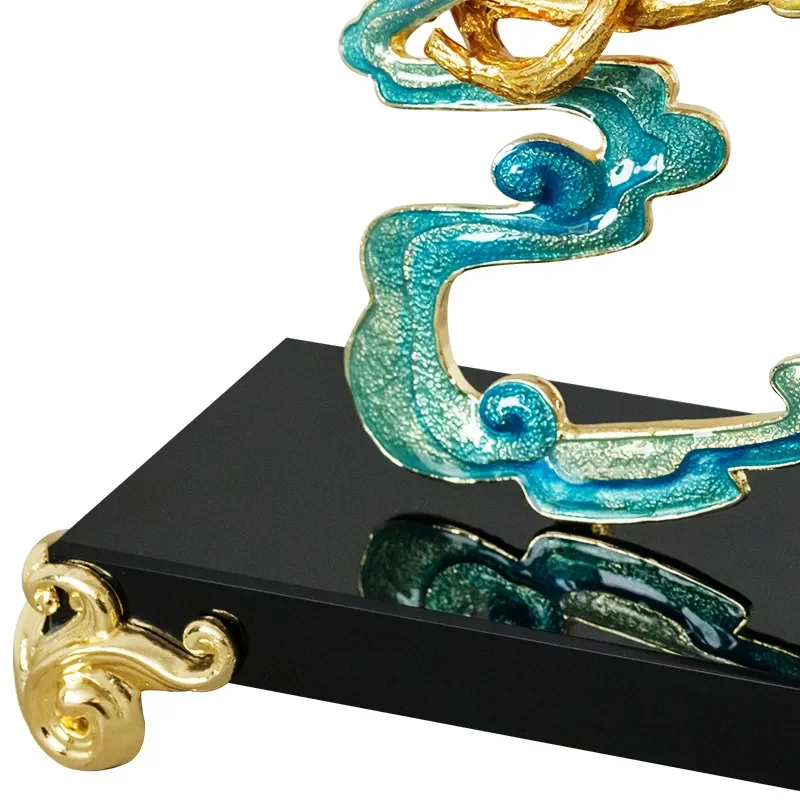 New Chinese Enamel Colorful Ornament for Home Living Room Decoration High End Office Commercial Housewarming Opening Gift