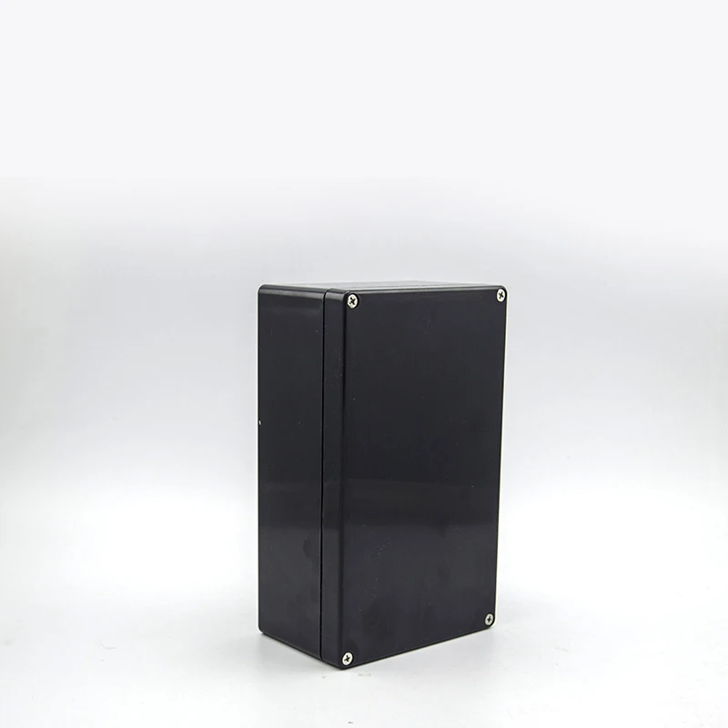 IP67 Waterproof EnclosurBlack Flame retardant box Outdoor ABS plastic black junction box V0 grade flame-retardant power box