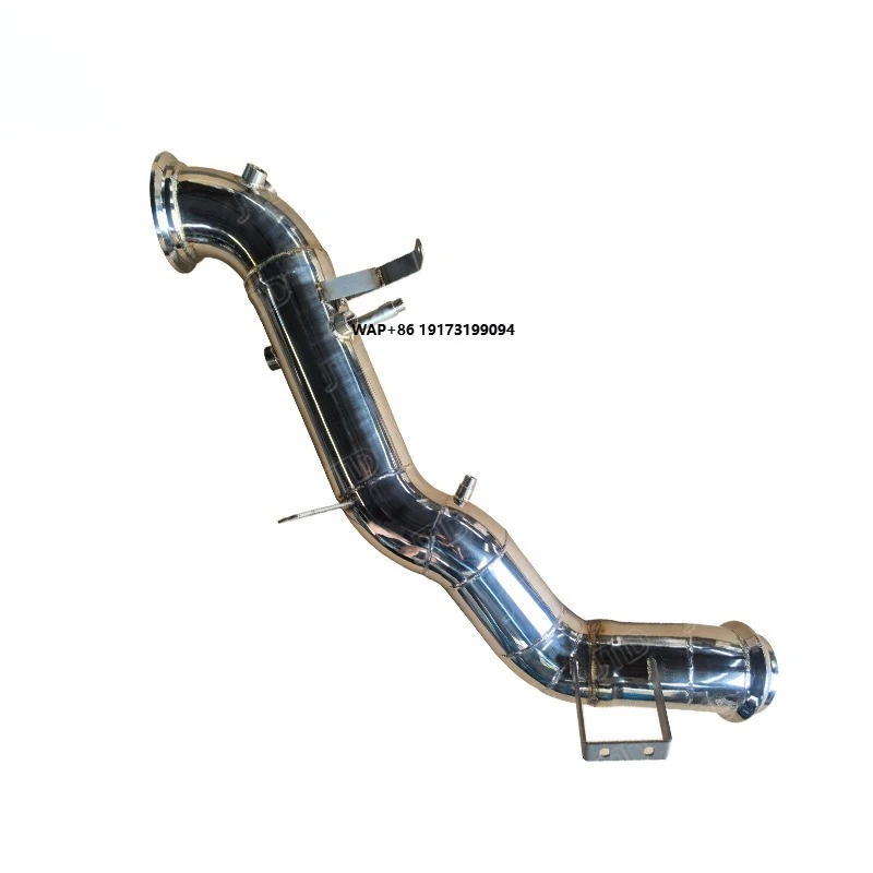 

Polished Downpipe for 2024 W206 C63 S E Performance V4 M139 2.0T With OPF High Flow Exhaust Front Pipe