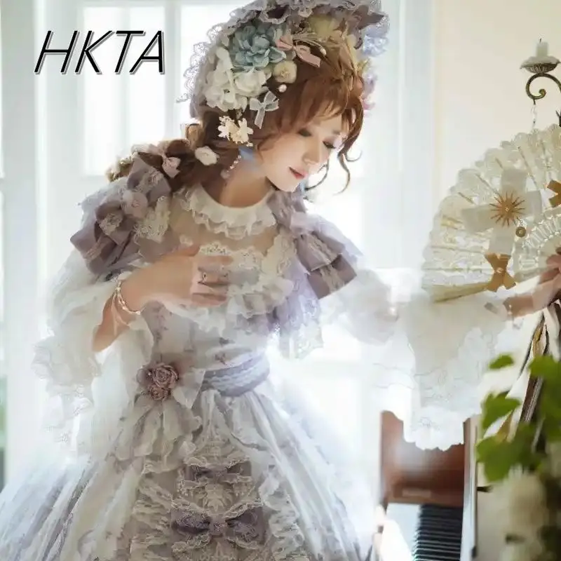 لوليتا كم طويل المتتالية الجولة الرقبة طويلة الأكمام قمصان النساء أنيقة البلوزات البيضاء الدانتيل الربط فضفاض الشيفون Blusas فتاة