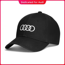 Car Logo Cotton Adjustable Baseball Hat Outdoor Car Accessories For Audi A3 A4 A5 S4 RS4 A5 S5 RS5 A6 A6 Q2 Q3 Q5 Q Q8 RS4 RS5