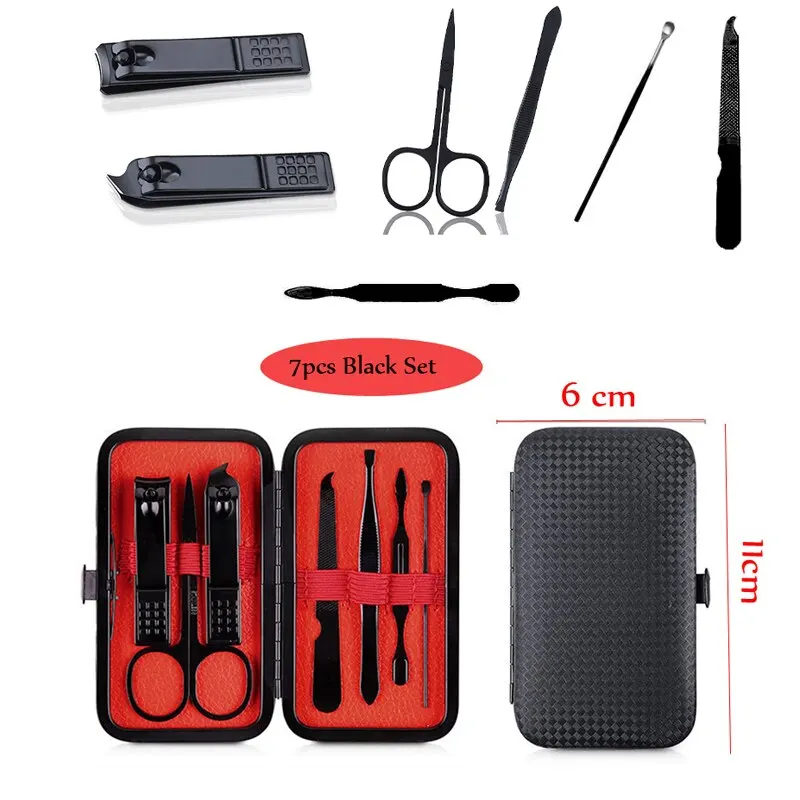 قواطع مانيكير 7or 18 أداة منزلية من الفولاذ المقاوم للصدأ مقص ملعقة للأذن للعناية بالأظافر للتجميل #5