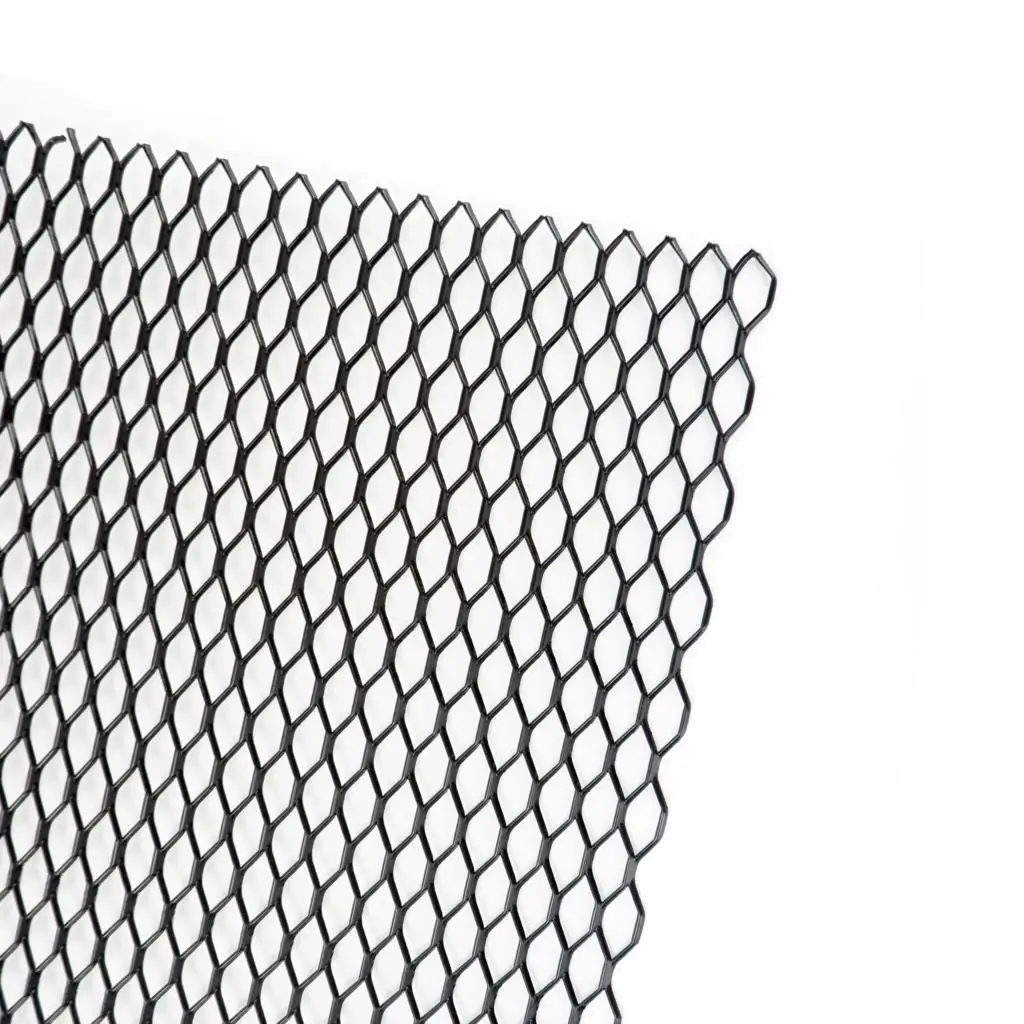 100x33cm Car bumper grille Aluminum Alloy Rhombic Grille Mesh Sheet Car grid ventilation grille for Bumper Car Accessories