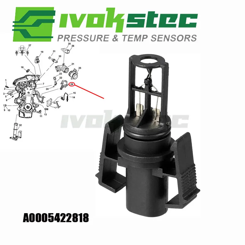 A0005422818 Intake Air Charge Temperature Sensor For Mercedes-Benz C220 E300 E63 S600 SL320 AMG Dodge Sprinter Auto Spare Parts