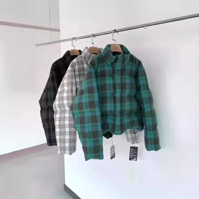 Vrouwen ort Thiened Ganzendons Jaet Herfst Winter Nieuwe Sle Plaid Warme Bovenkleding Kleine Maat Brood Sle Pendelen Sle