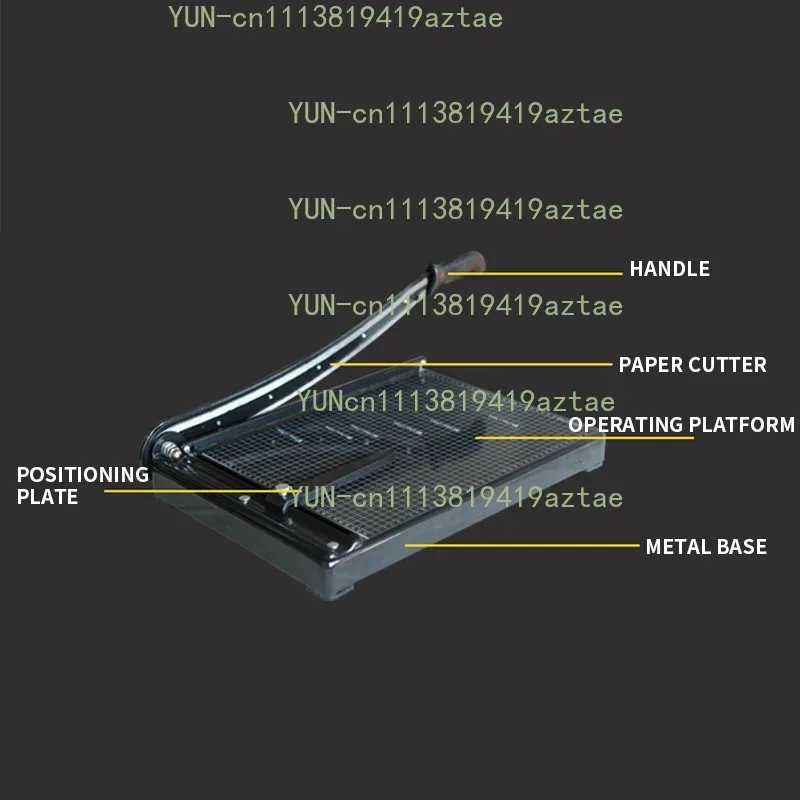 DC-8106 Manual PVC Precision Paper Cutter Cover Photo PVC Copy Paper Cardboard Cutter Steel Base/Curved Steel Cutter