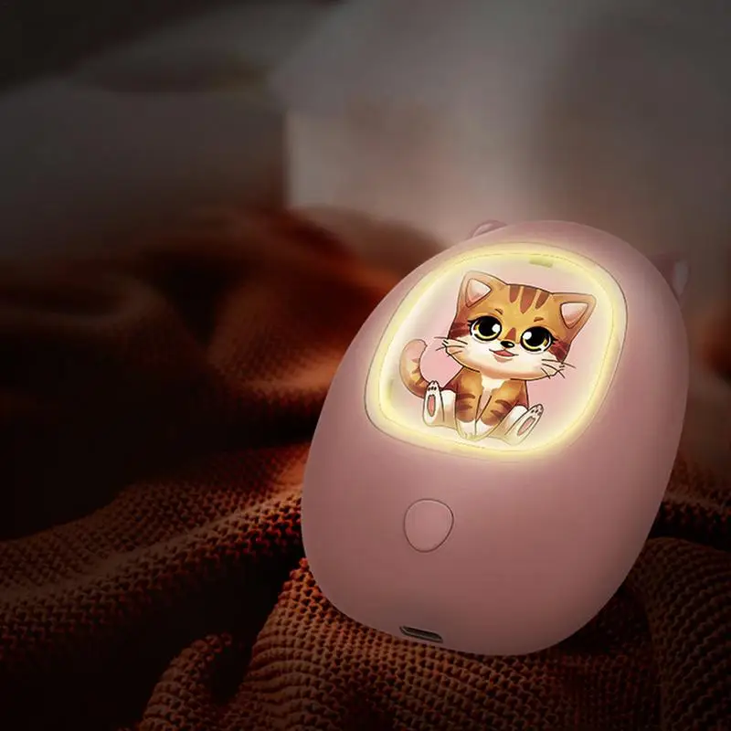 Winter Hand Warmer USB Charging Mini Hand Warmer Rechargeable Electric 2 gear  Cartoon Hand Heating Warmer Colorful Night Lights