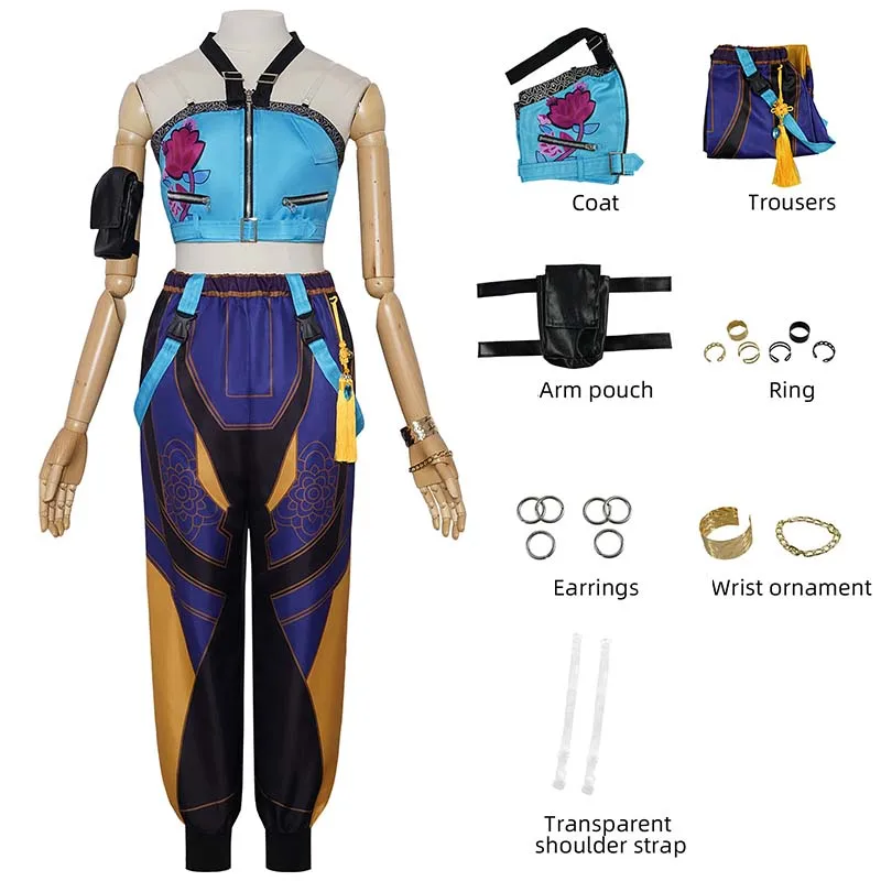 Homchee Trends COS Idol Cosplay Costume Movie Stage Colorful Uniform Group Sexy Dress Up Outfits for Women Comic Con