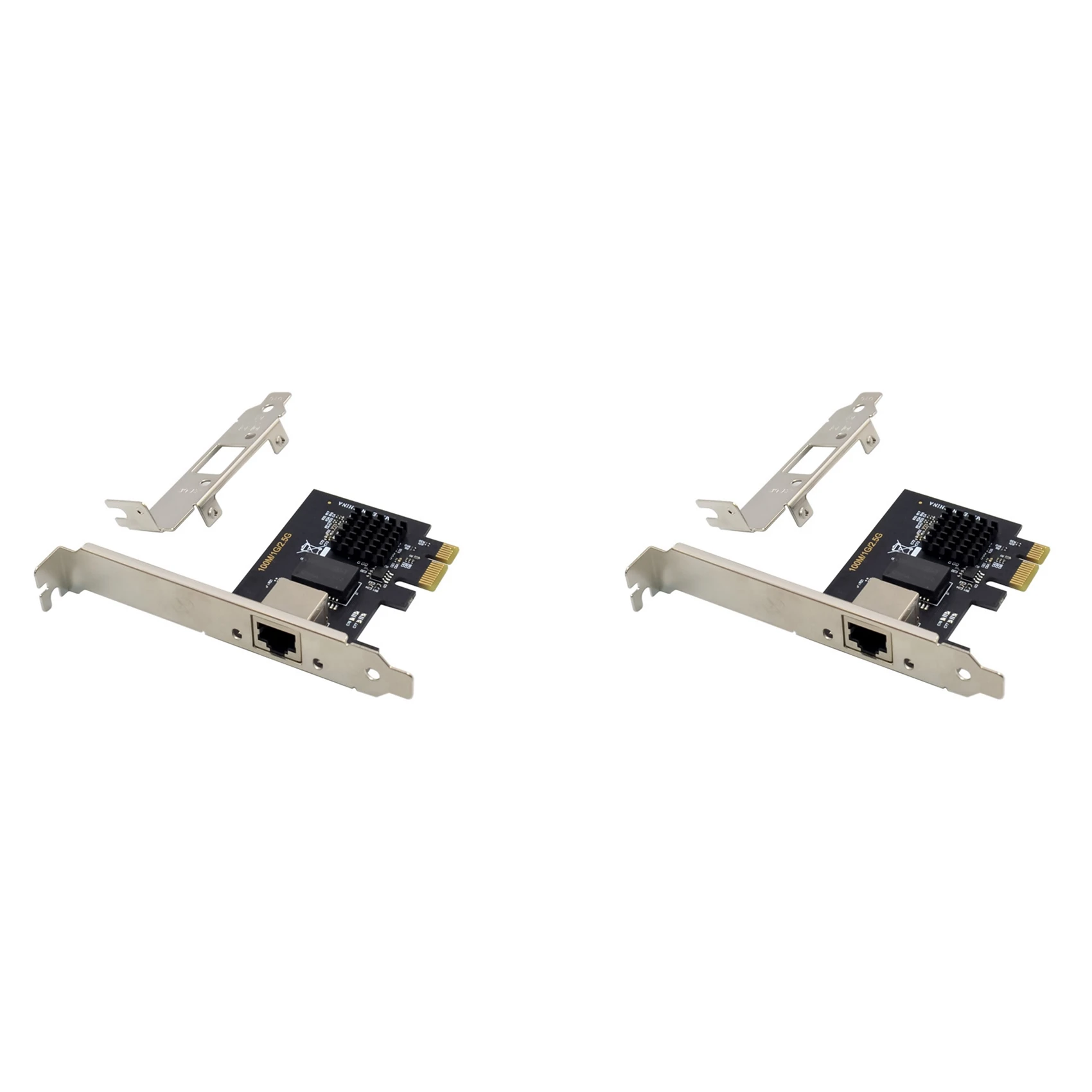 2X PCIE X1 RTL8125B Server Network Card 2.5GbE Multi Gigabit Network Card PCIE Gigabit Ethernet Adapter