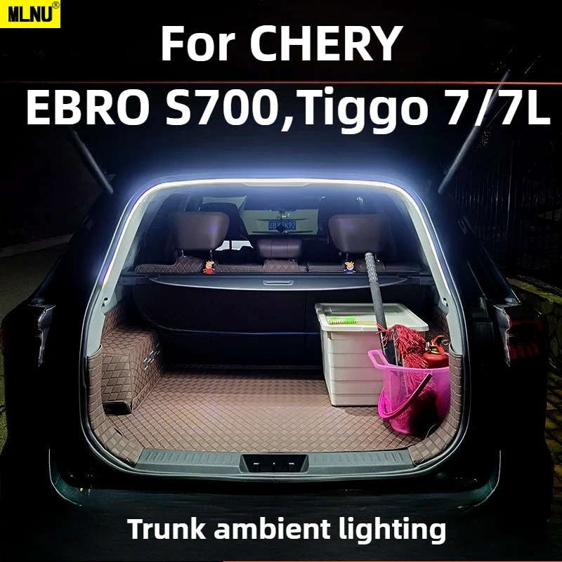 Boot Interior Lighting For CHERY EBRO S700,Tiggo 7 pro max/7 phev//7L Accessories 24-26,Plug and Play Installation&Long Lifespan