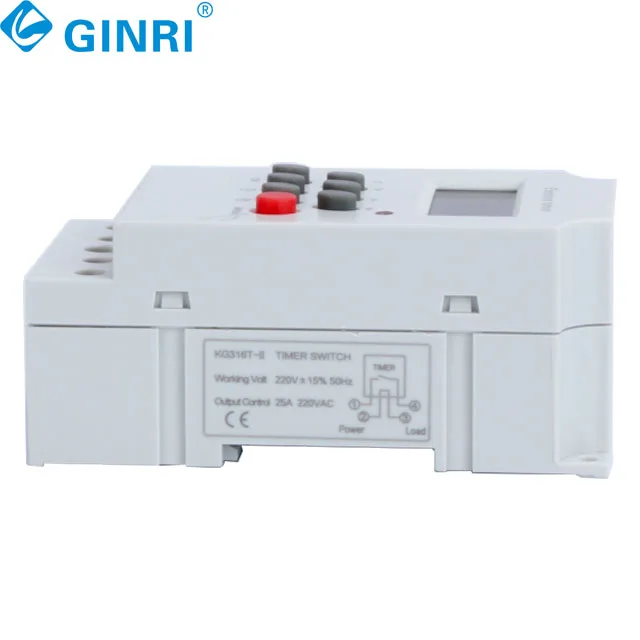 5 قطعة KG316T-II مؤقت إلكتروني أسبوعي قابل للبرمجة 12Vdc 24Vdc 48Vdc ، AC110V AC220V مفتاح مؤقت إلكتروني رقمي