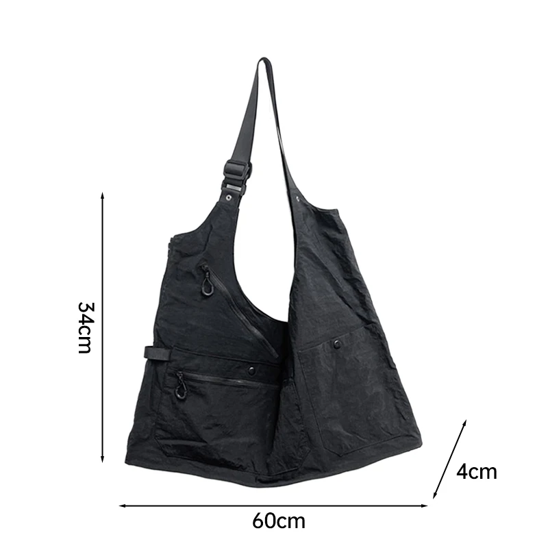 Unisex Multifunction Vest Outdoor Camping Variable Backpack Waistcoat Dual-Purpose Crossbody Bag Personalized Large Capacity