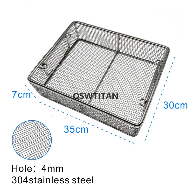 Sterilizing Box Stainless Steel Disinfection Net Basket Autoclave Sterilization Case Surgical Operating Instrument Without Cover