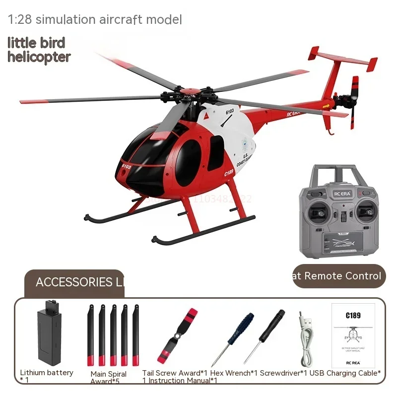 Remote Controlled Aircraft Helicopter Real Helicopter C189 Dual Brushless Four Channel Simulation Aircraft Model Children's Toy