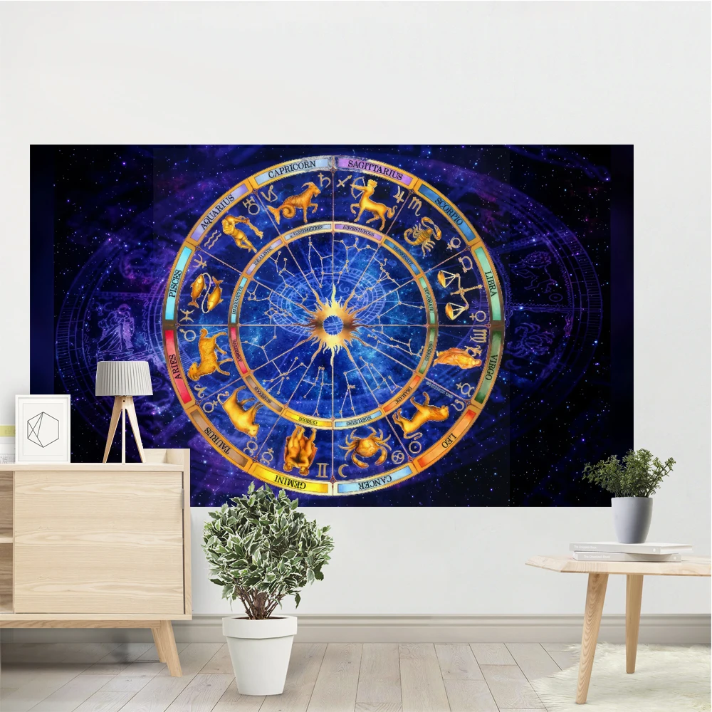 

Sun Moon Mandala Starry Sky Tapestry Wall Hanging Bohemian Gypsy Psychedelic Tapiz Witchcraft Astrology Tapestry