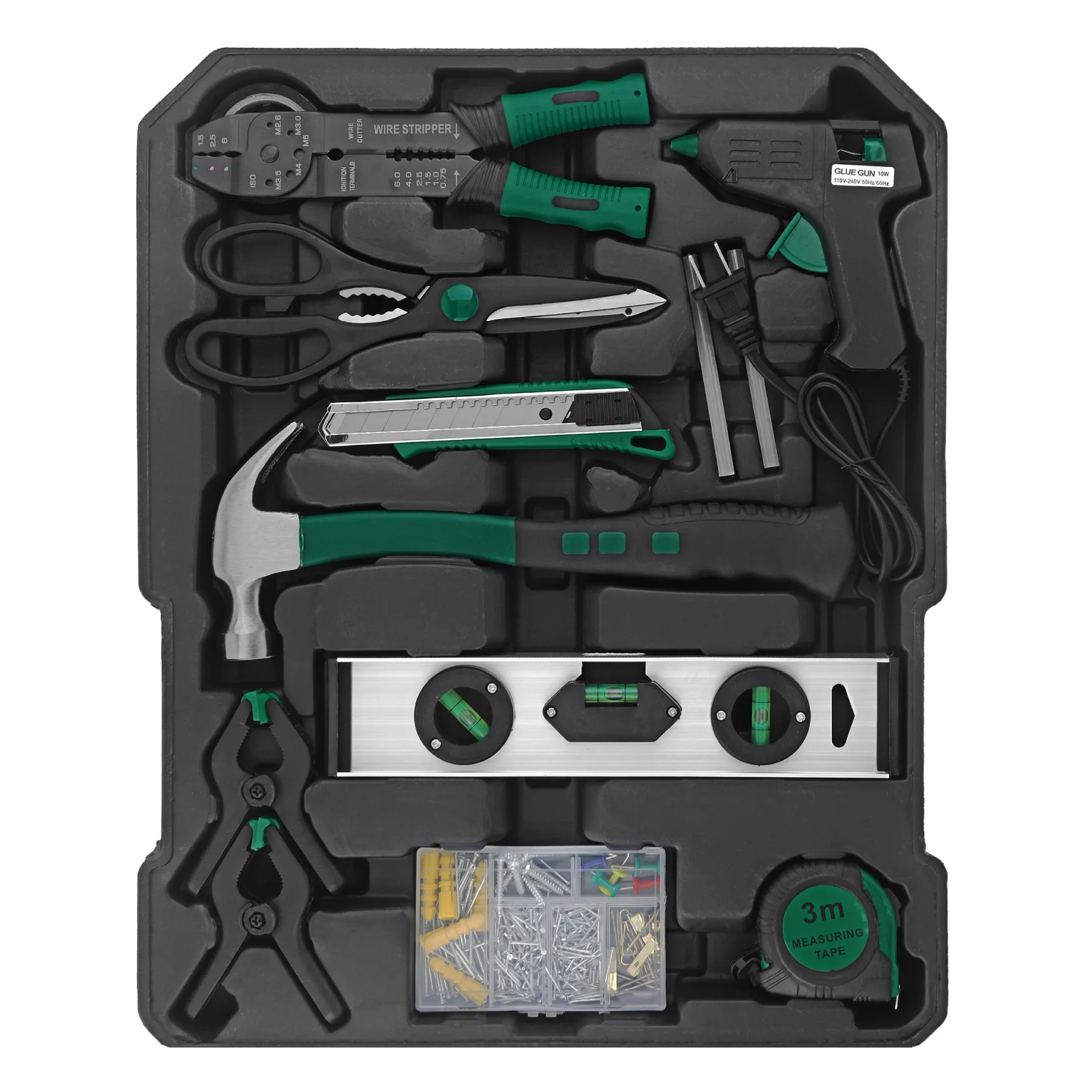 799-Piece Tool Trolley Case Home Use Set: Aluminum Case, Wrenches, Pliers, Socket Sets—Specialized for Auto Repair