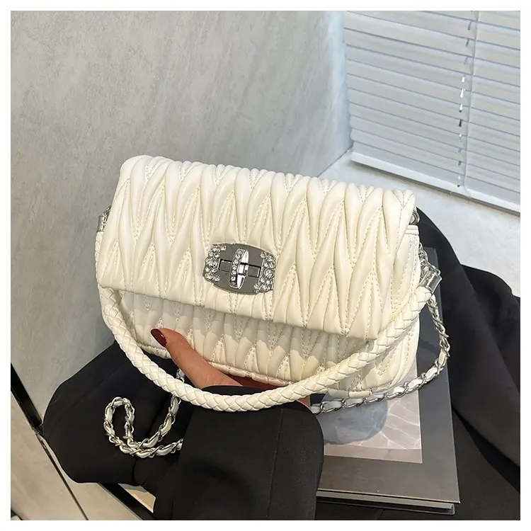 

Designer Paris Women's Handbag Luxury Brand Large Capacity Classic Leather Elegant Diaper Bags For Stylish Commuter