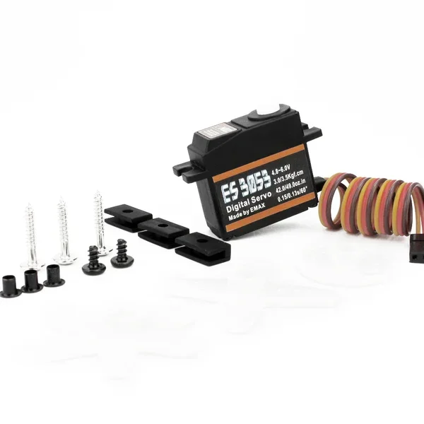 EMAX ES3053 17g 3.5kg Coppia 0.13sec 23T Mini servo digitale con ingranaggi in plastica per elicottero aereo RC ES3153 aggiornamento Micro servi