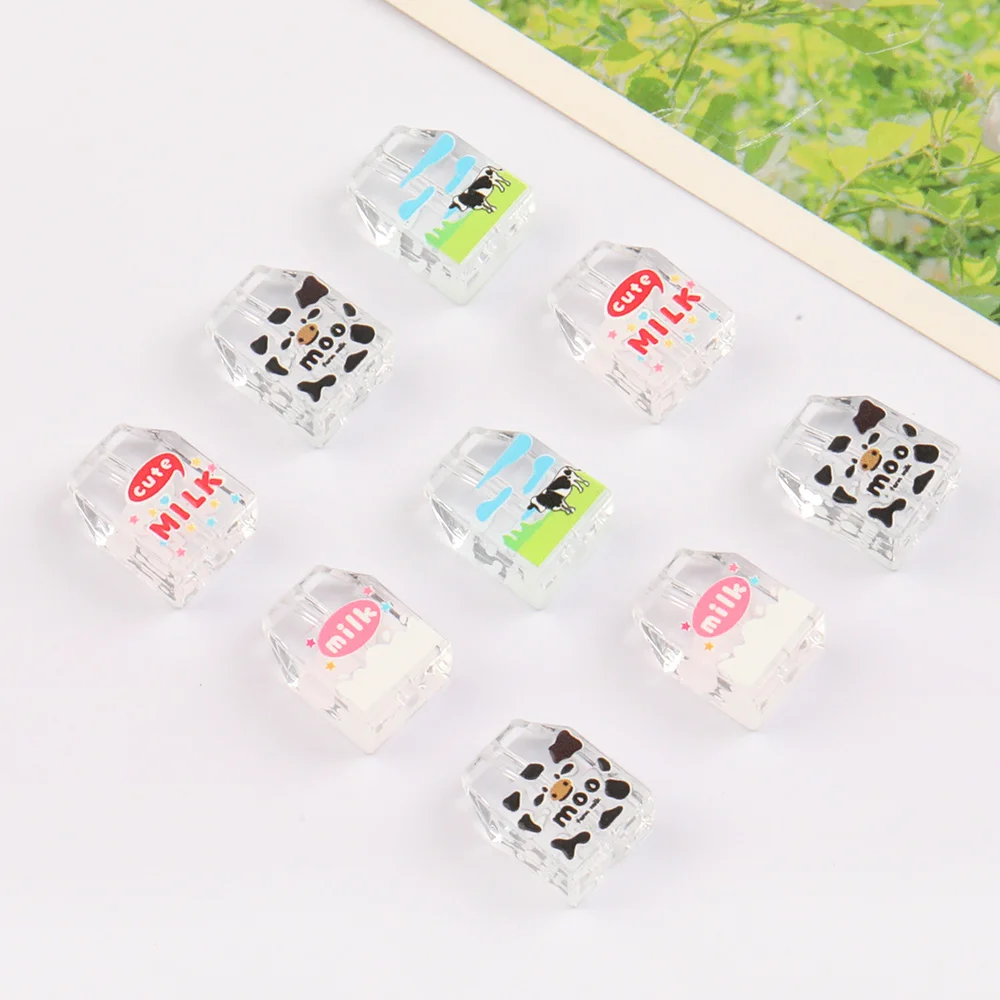 Cordial Design 100Pcs 15*21MM DIY Beads/Milk Shape/Clear Printing Effect/Hand Made/Jewelry Accessories/Acrylic Bead #16565