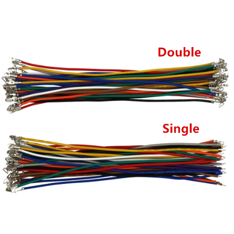 100pcs KF2510 Terminal Electronic Wire 2.54mm Connecting Line26AWG Single Double Head Crimping Cable 10/20/30CM