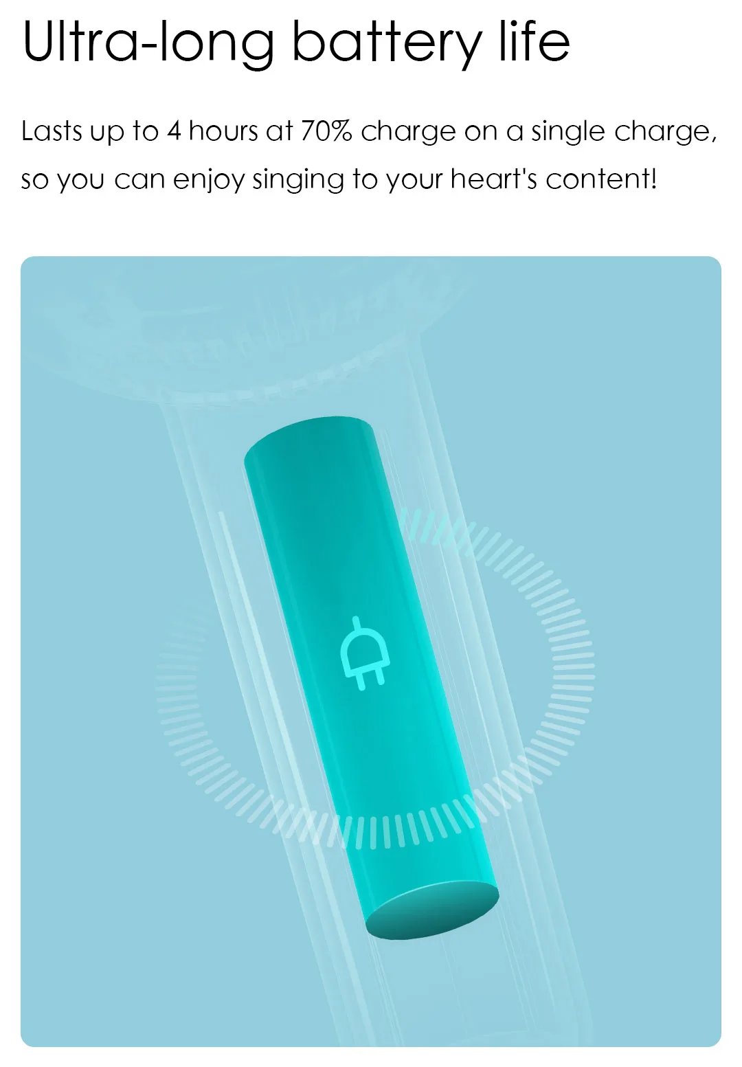 تصميم جديد لاسلكي Mijia مكبرات صوت KTV محمولة باليد مع ميكروفون بطارية بلوتوث Ultra #5