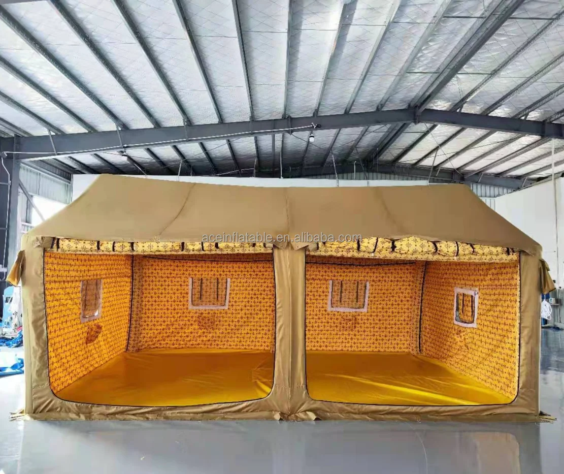 5-20 People Middle  Inflatable Desert Tent Outdoor Waterproof air Tight Travel Tent air Inflatable Camping Tent