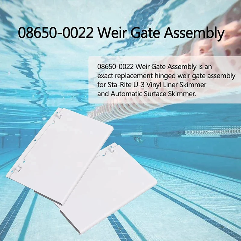 Pièces de déflecteur de déflecteur de Weir de porte d'écumoire 08650-0022 pour des accessoires d'écumeur de piscine de remplacement de U-3 de Pentair Sta-Rite