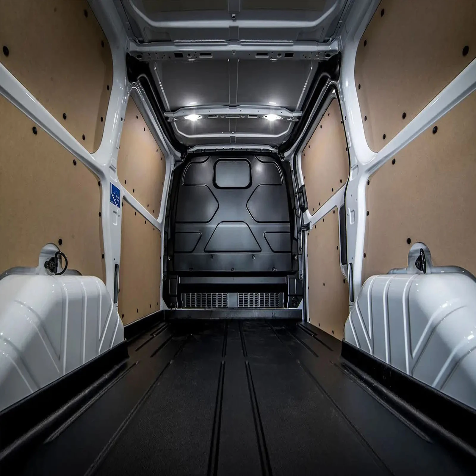 LED Interior Cabin Cargo Load Space Dome Light For 2014-2024 Ford Transit | 150 250 350 HD Smoked lens Trunk Luggage